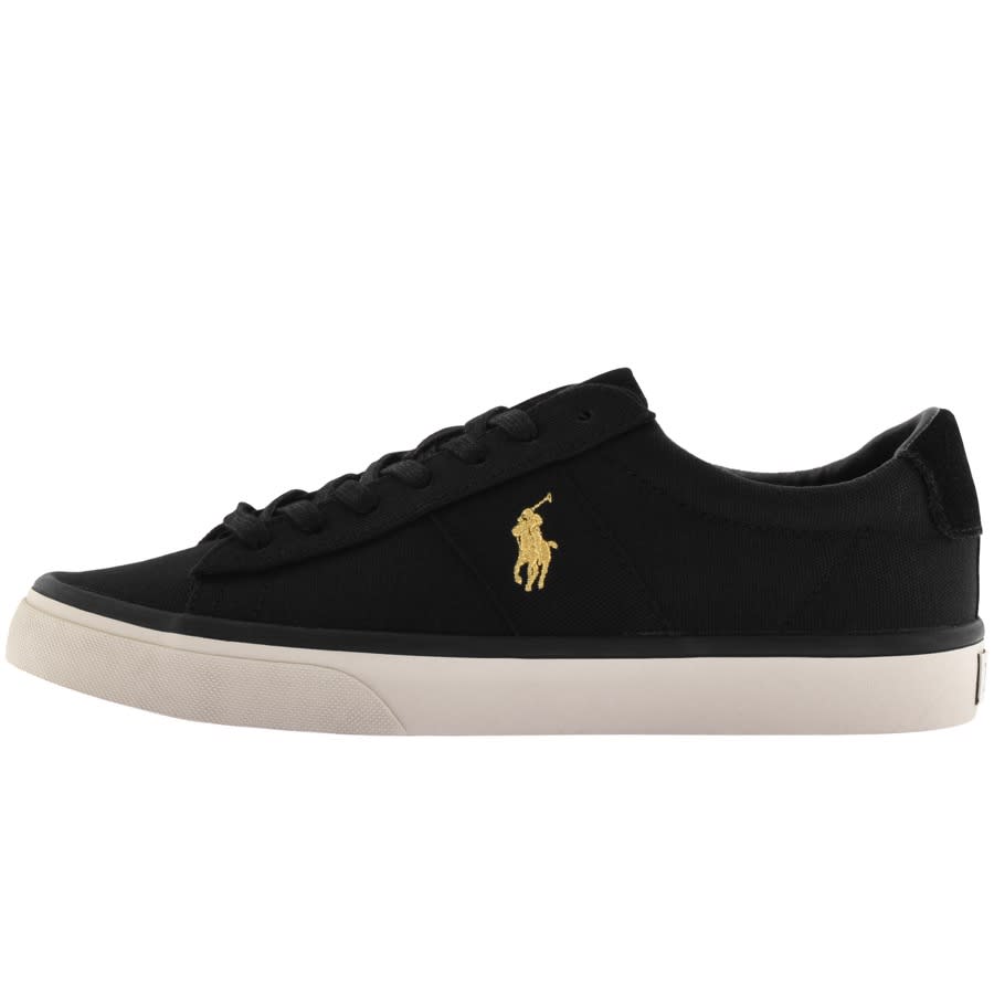 Alternative Image for ProductRalph Lauren Sayer Canvas Trainers Black1